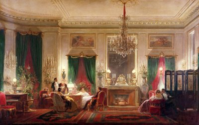 Salon of Princess Mathilde Bonaparte, Rue de Courcelles, Paris, 1859 by Charles Giraud